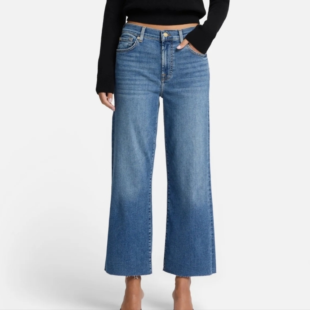 Women's High-Rise Wide-Leg Jeans - Blue